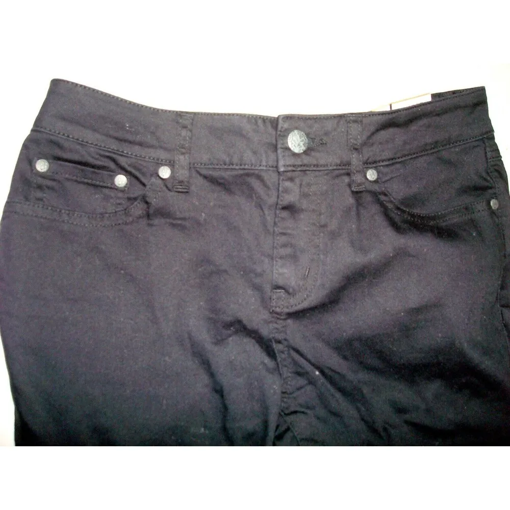 New NWT Womens 8 Prana Kayla Jeans Denim Black Out Stretch 29 X 32 Dark Comfy - Image 3