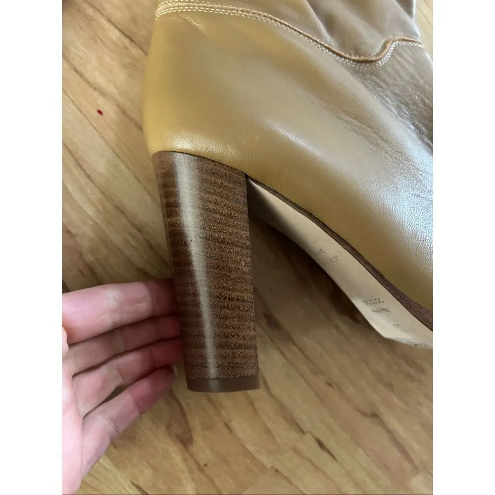 FRAME X Tamara Mellon Boots brown/tan high knee soft leather New no box size 8.5 - Image 3
