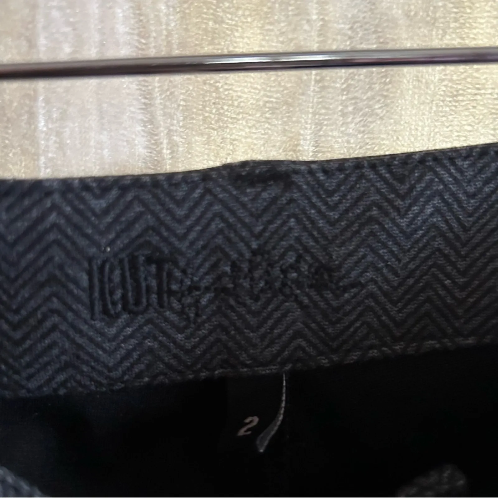 Kut from the Kloth Ponte Knit Skinny Ankle‎ Pants Herringbone Gray NEW Size 2 - Image 3