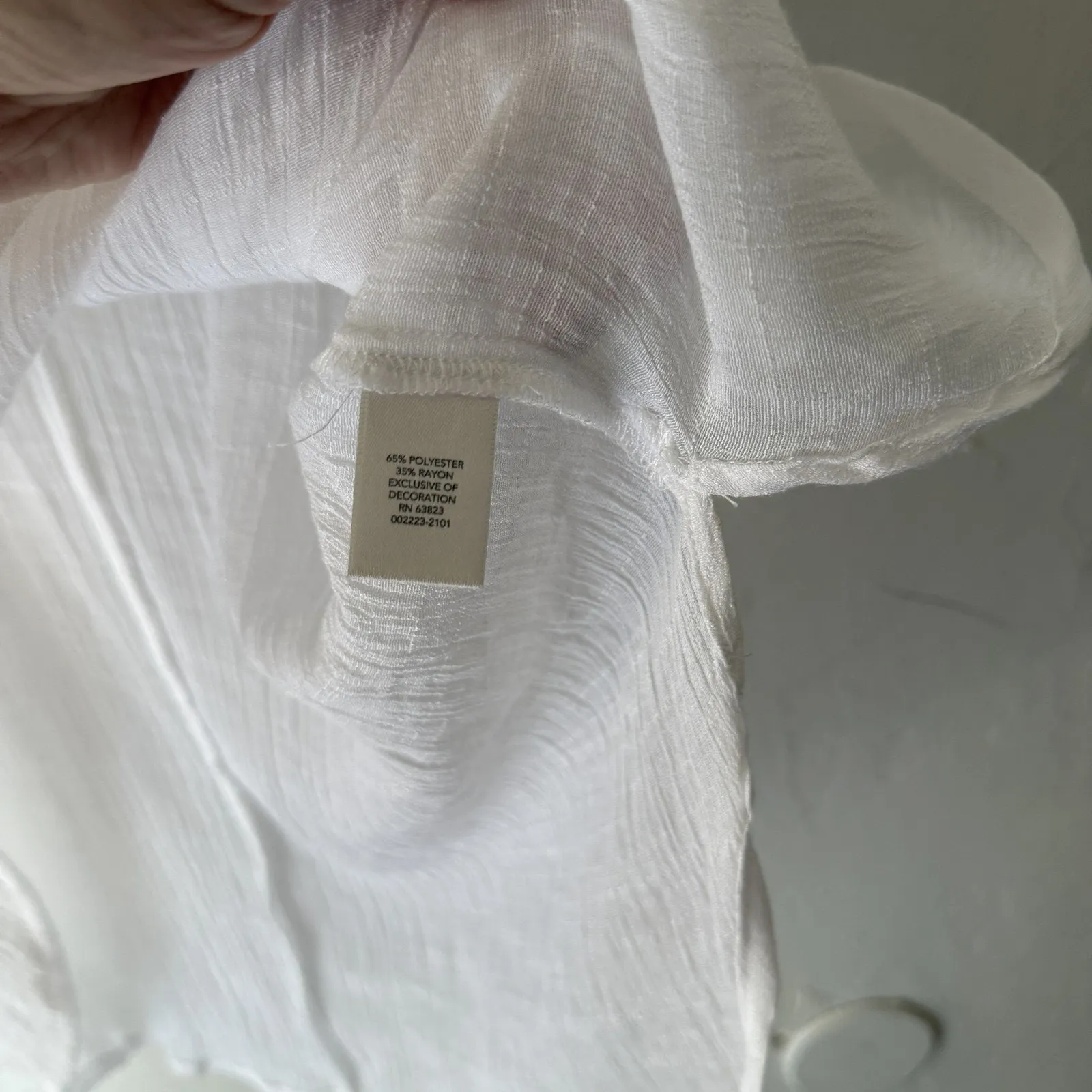 Christopher & Banks Shirt Womens Petite Medium Embroidered Paisley Boho Top - Image 9