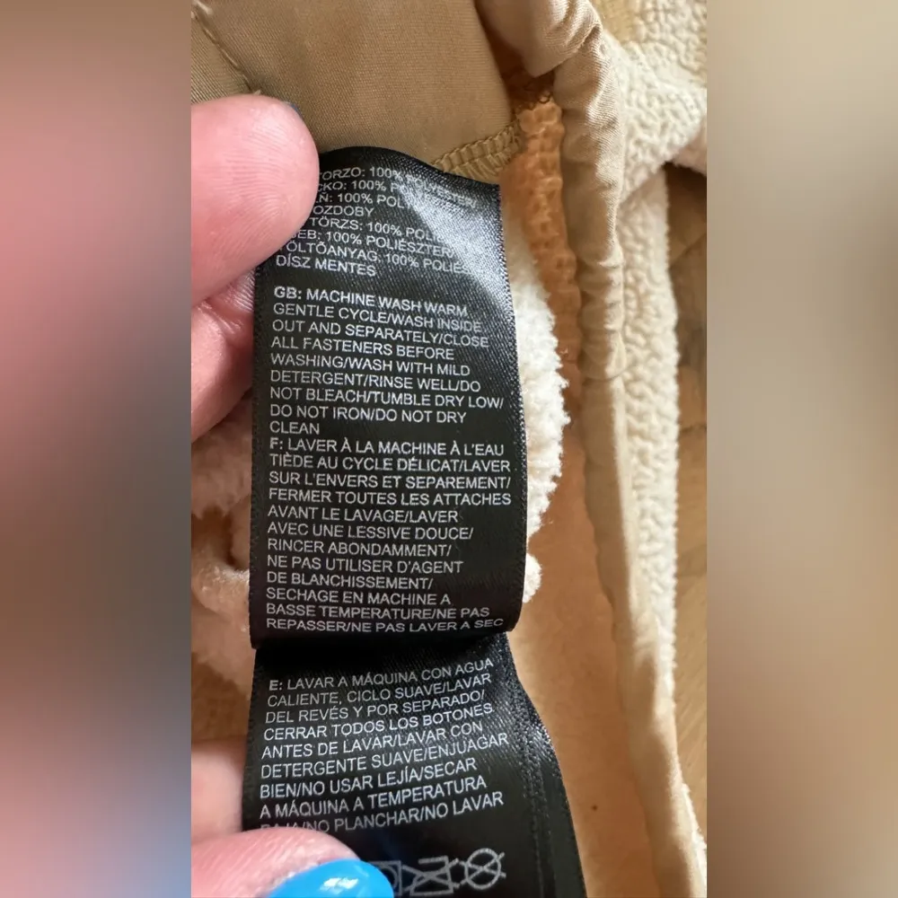 THE NORTH FACE CRAGMONT 1/4 SNAP FLEECE BLEACHED SAND HAWTHORNE KHAKI size large - Image 7