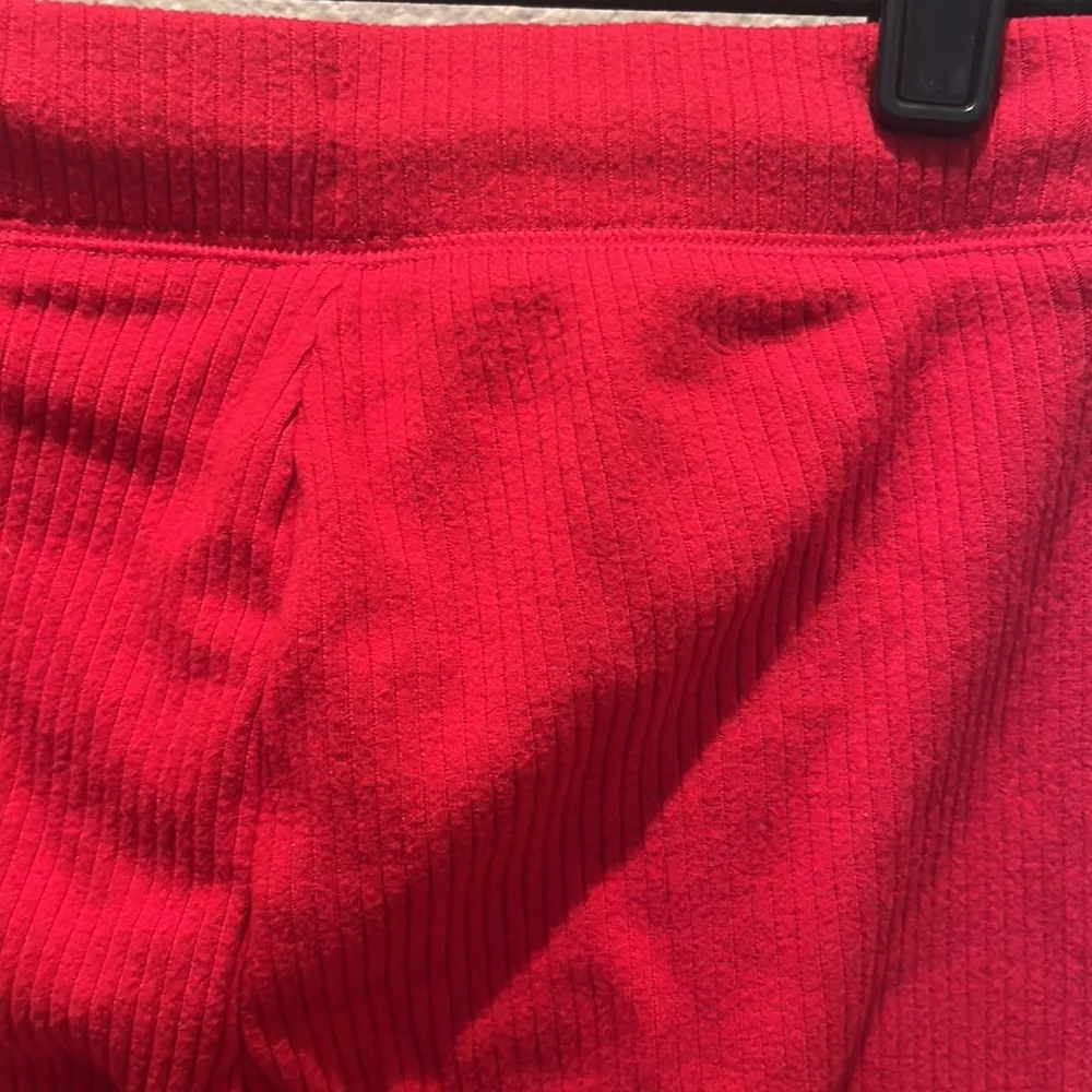 Old Navy Red Ribbed Soft Knit Joggers Pajamas Loungewear Size XS - Image 6