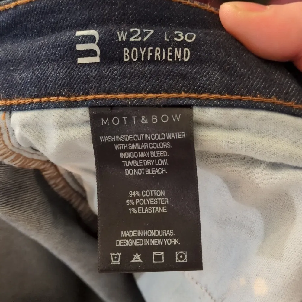 Mott & Bow Boyfriend Jeans Size 27x30 Blue - Image 4