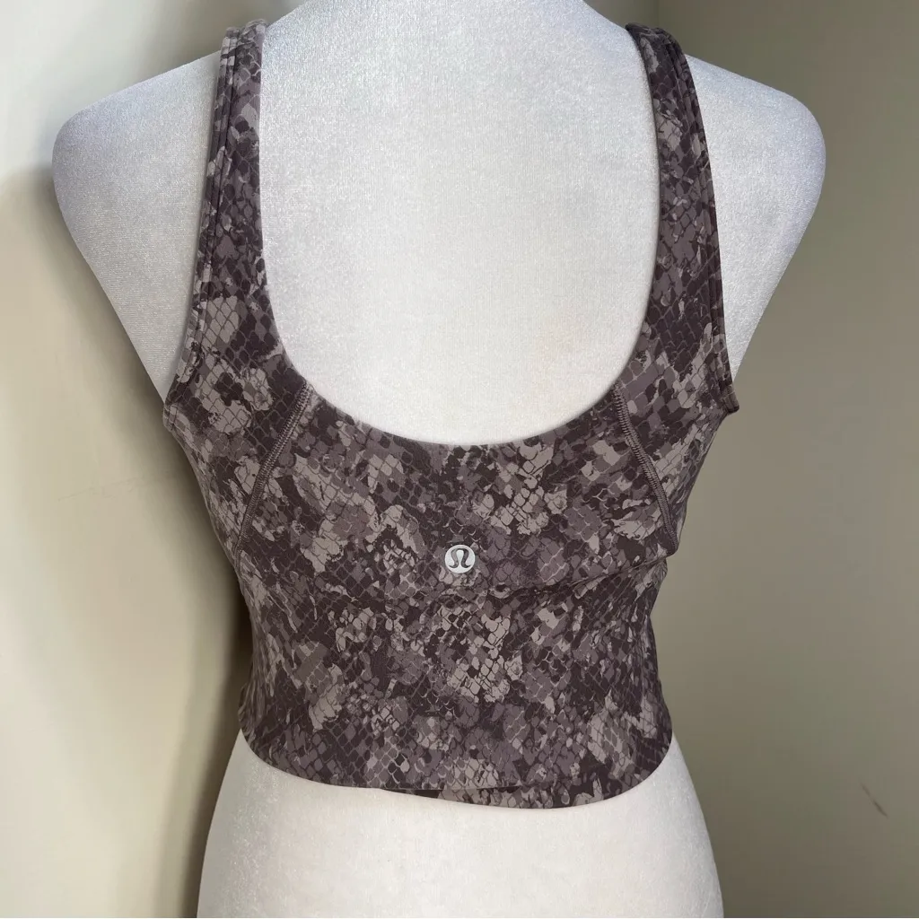 Lululemon snakeskin pattern align tank size 6 yoga top 
Camo snake print no pads - Image 10