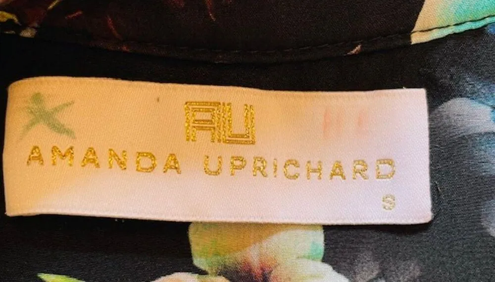 Amanda Uprichard Popover Tunic Blouse Top Floral Small - Image 5