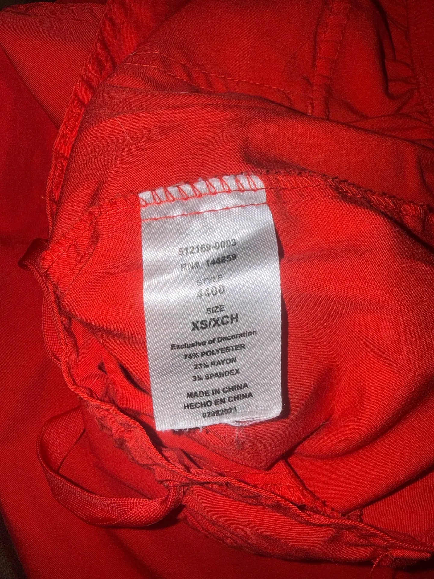 Adar pro scrubs Red Size XS - Image 4