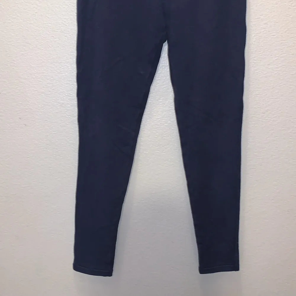 Kirkland Signature navy blue stretchy casual ankle leggings - Image 3