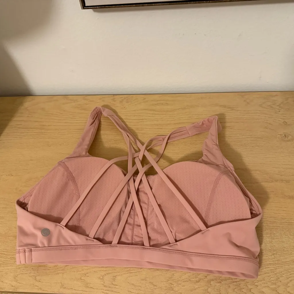 CRZ YOGA Strappy Pink Sports Bra - Image 6