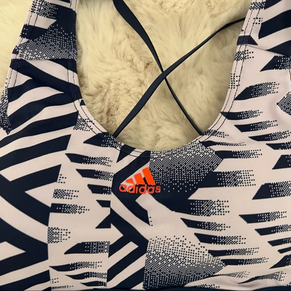 adidas Women's Don't Rest Graphic Swim Top Purple Tint 30A NWT - Image 3