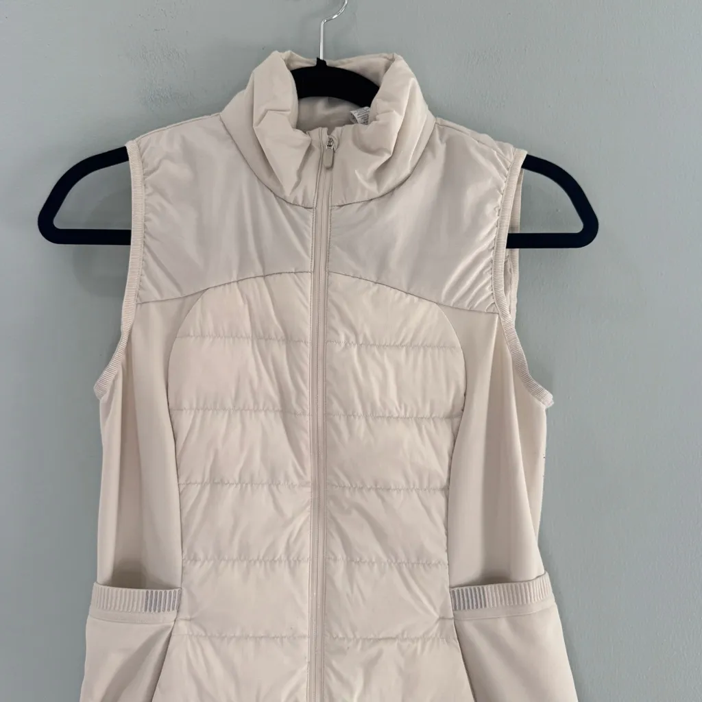 Lululemon Down For It All Vest Off-White 6 - Image 8