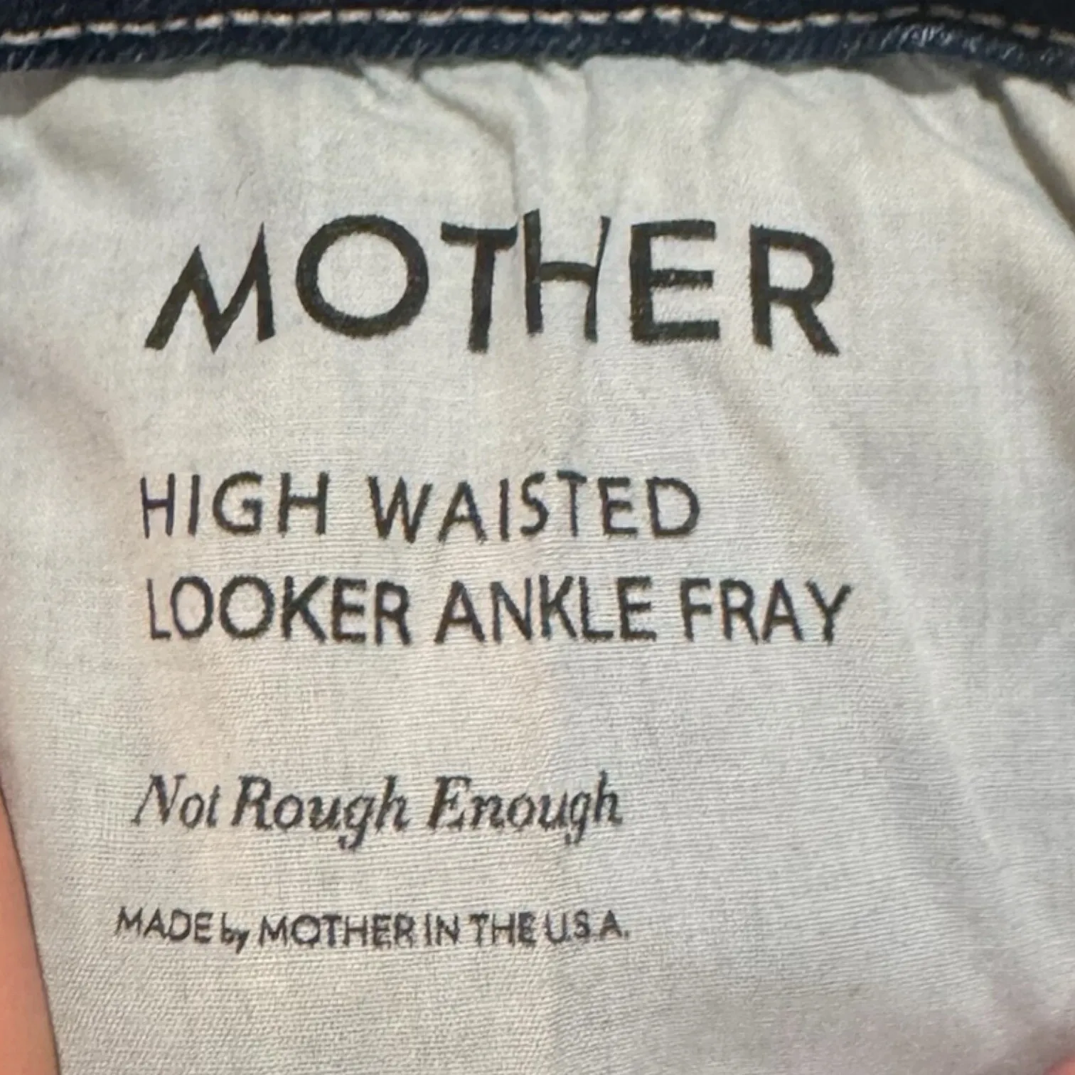 Mother High Waisted Looker Ankle Fray Not Rough Enough Women's Jeans Size‎ 26 Blue - Image 4