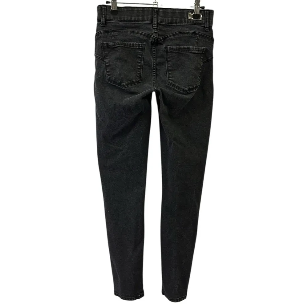 Juicy Couture Y2K Black Mid Rise Stretch Denim 2 Pocket Skinny Jeans Womens 2 - Image 6