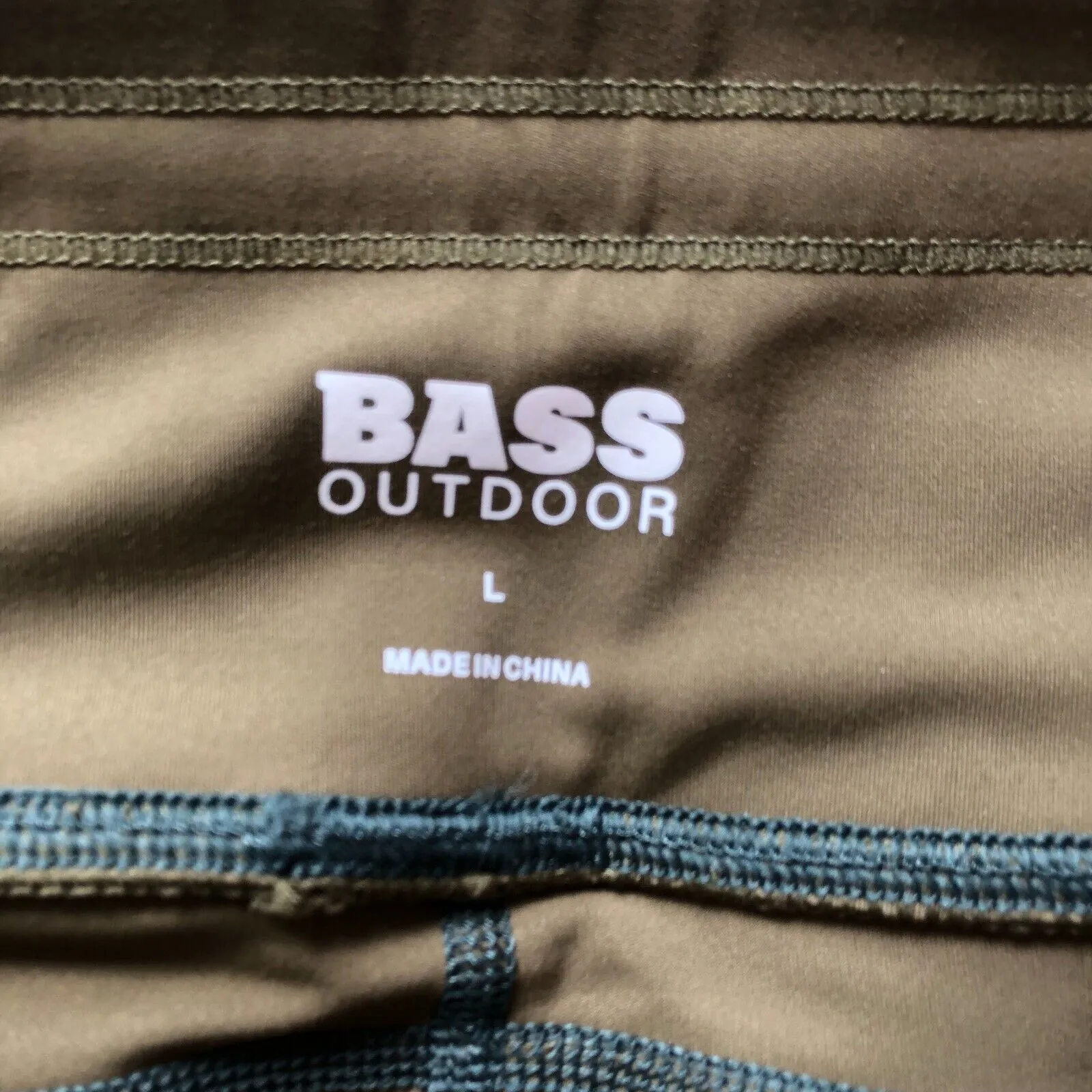 Bass Outdoor Womens Leggings‎ L Green Stretch Waist Comfort Activewear NWT Size L - Image 5