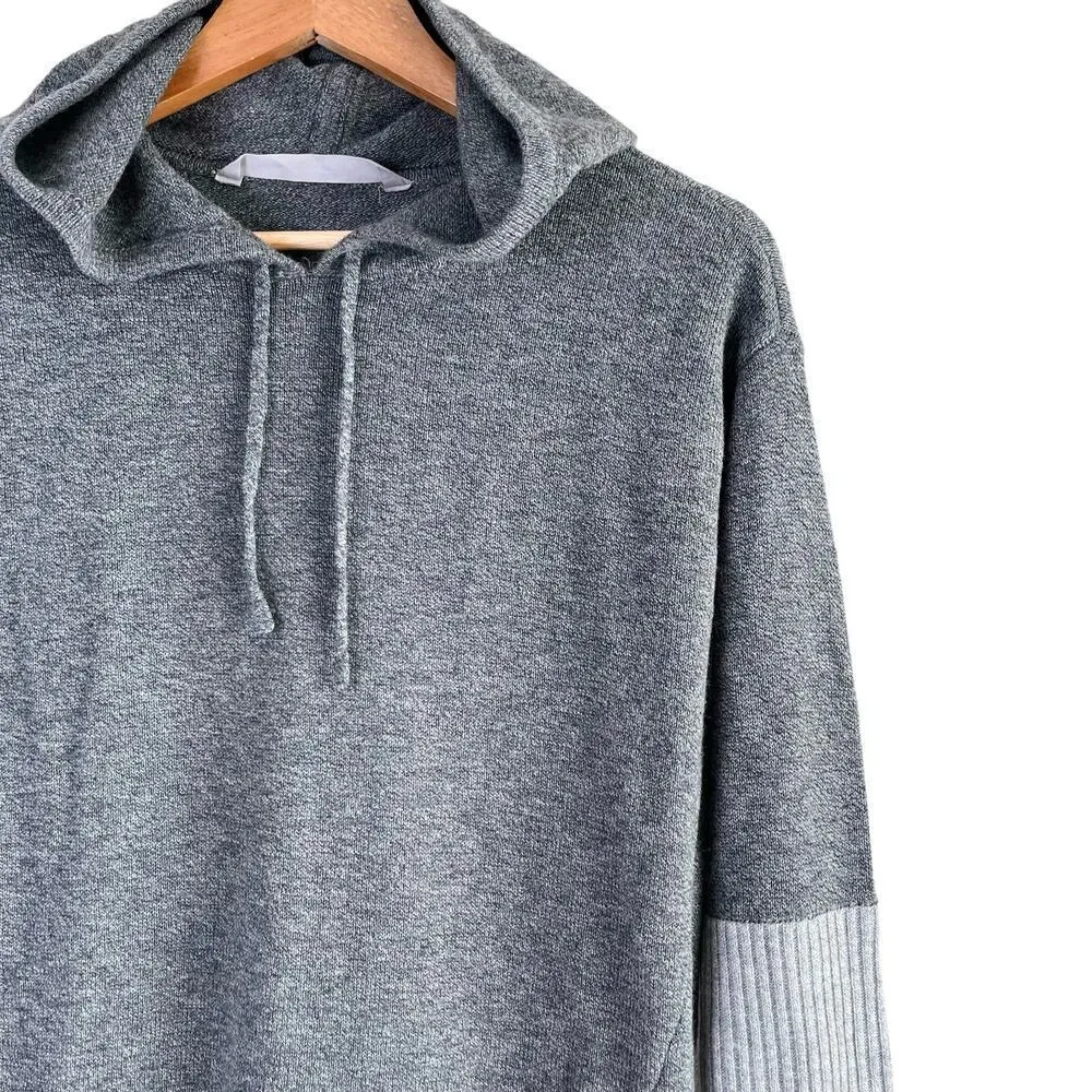 Athleta Merino Wool‎ Nopa Hooded Sweater in Heather Gray, Size XS - Image 5