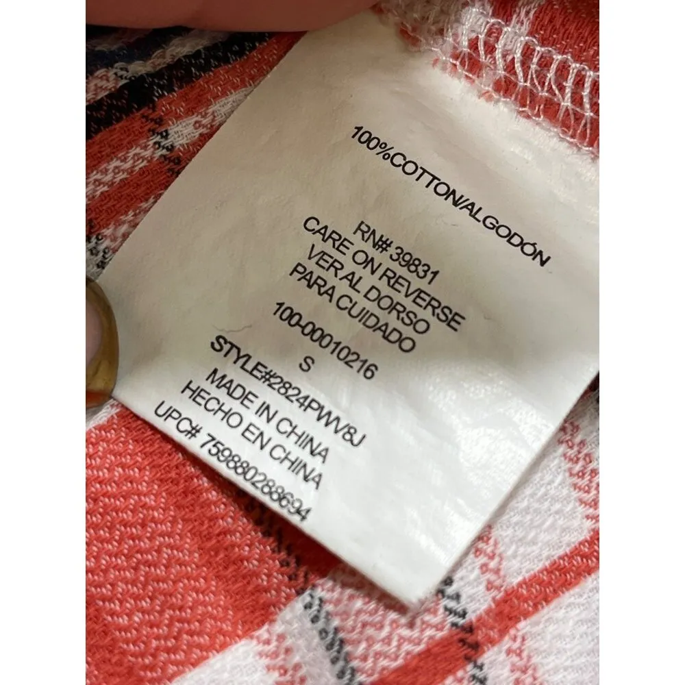 My Michelle SKU 7726 Womens Plaid Long Sleeve Button Up Shirt Size S - Image 10