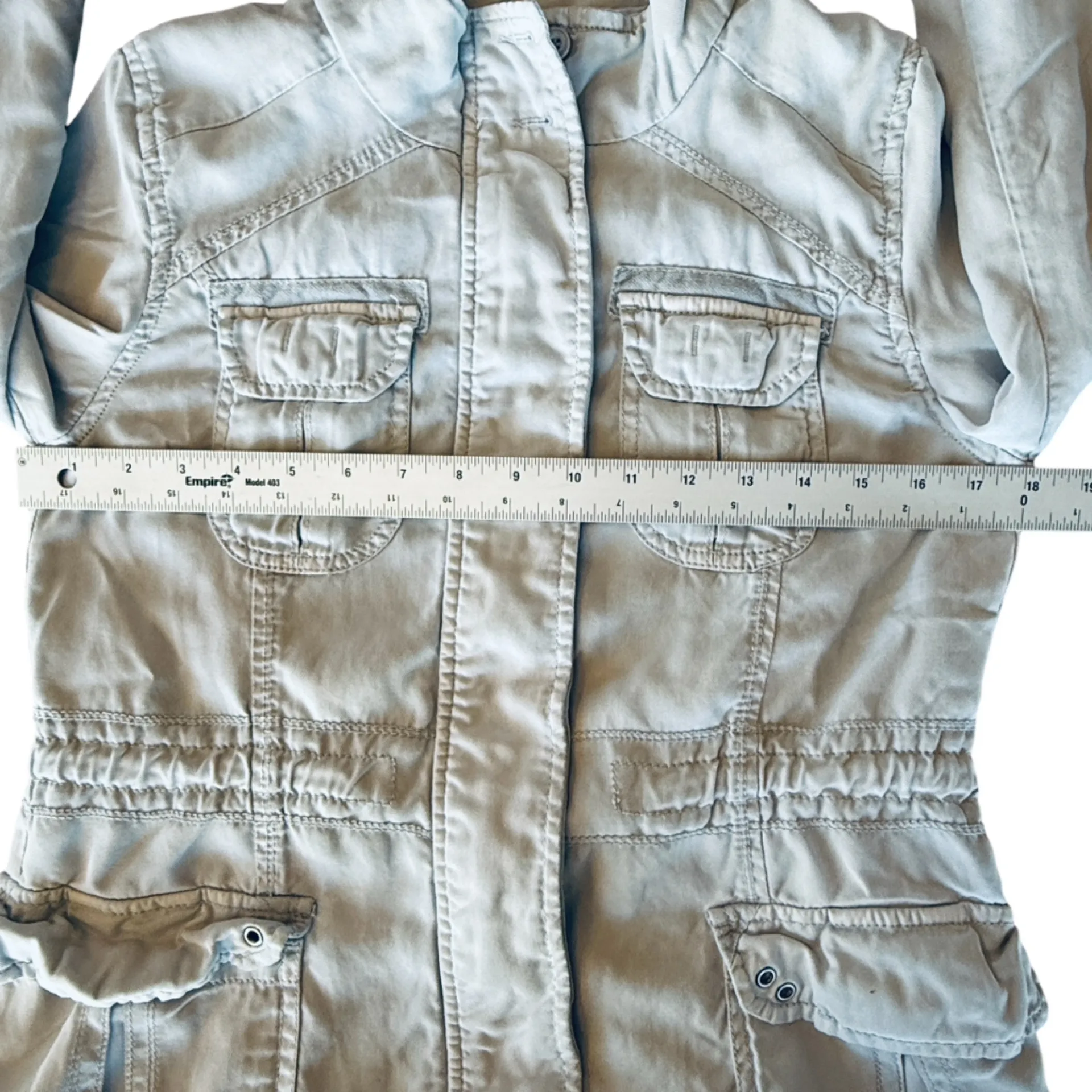 Anthropologie Marrakech Utility Jacket – Women’s Size Small Light Blue - Image 10