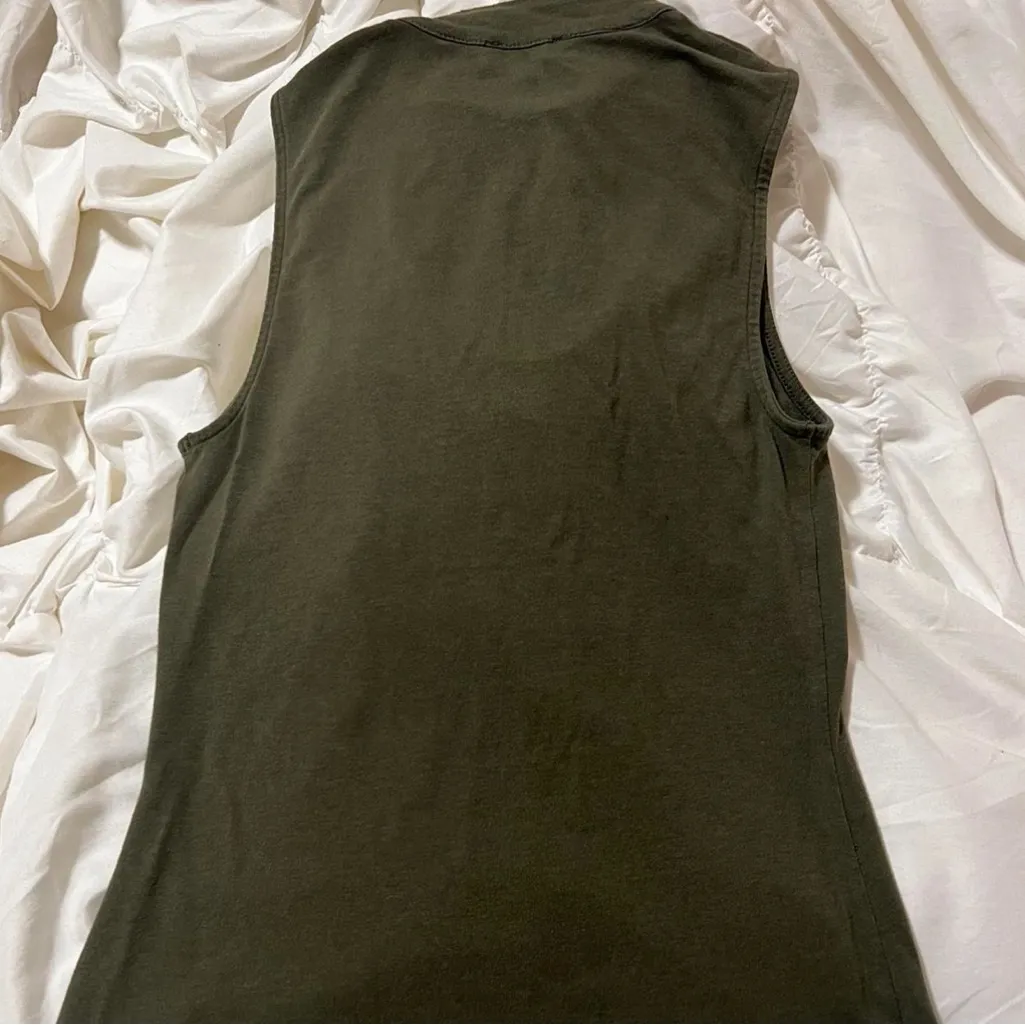 Express Dark Green Tank Top - Image 2