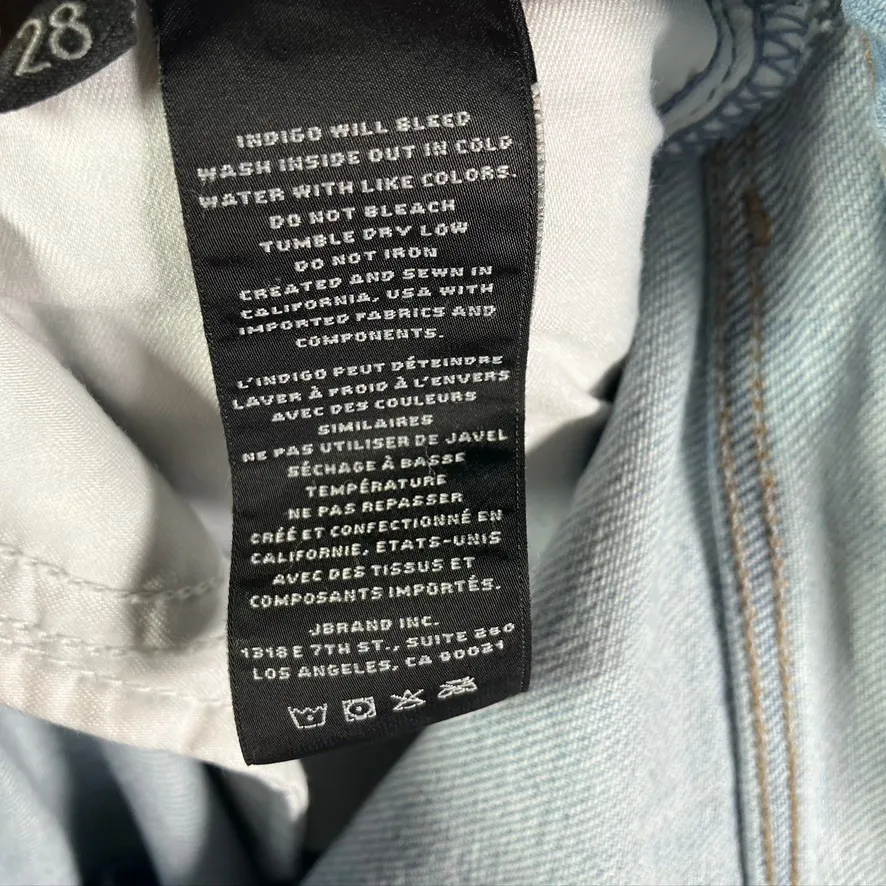 J Brand Women's Light Wash Distressed Frayed Hem Jeans Size‎ 26 Denim - Image 12