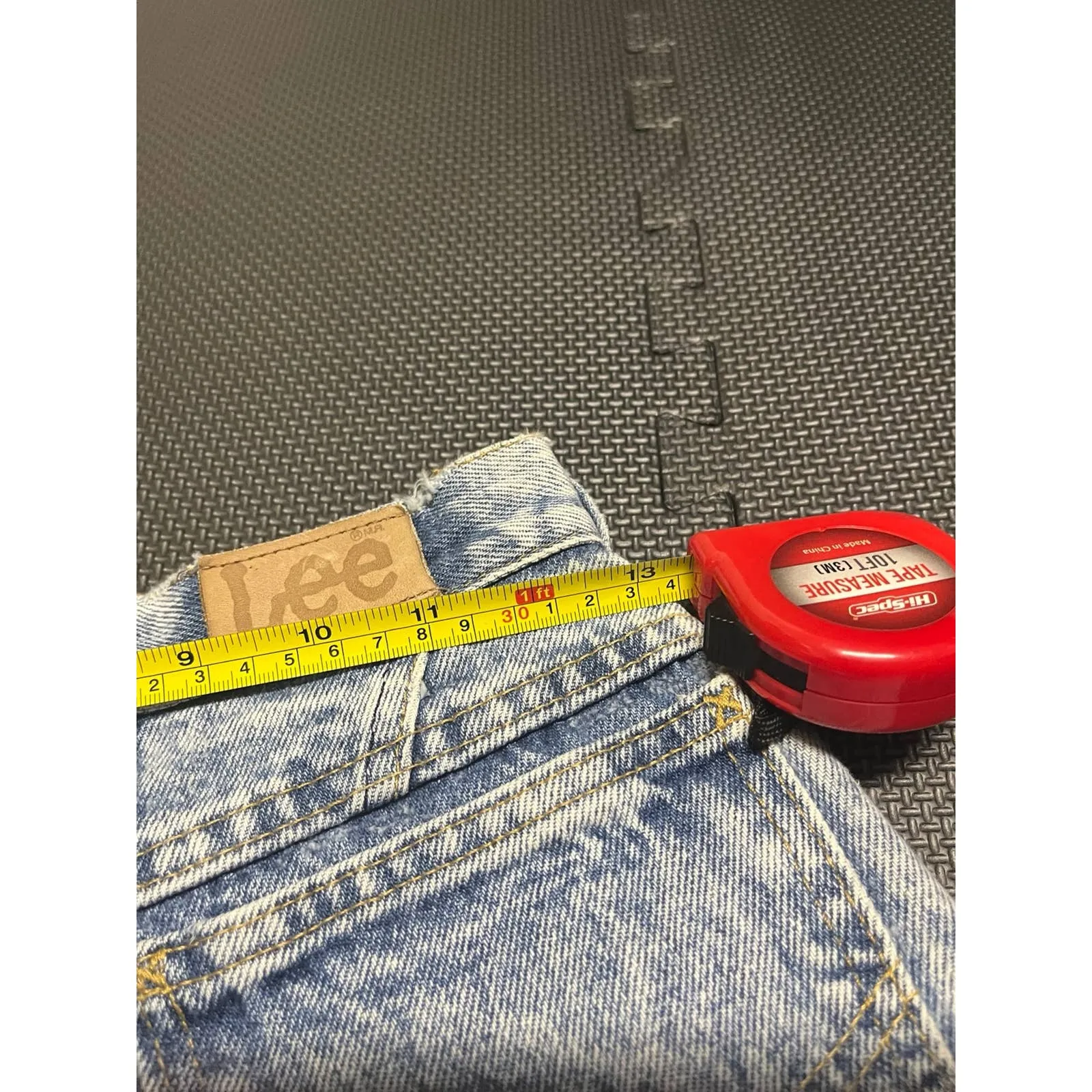 Rare vintage Lee union made acid wash distressed jeans‎ high rise women’s size 6 - Image 10