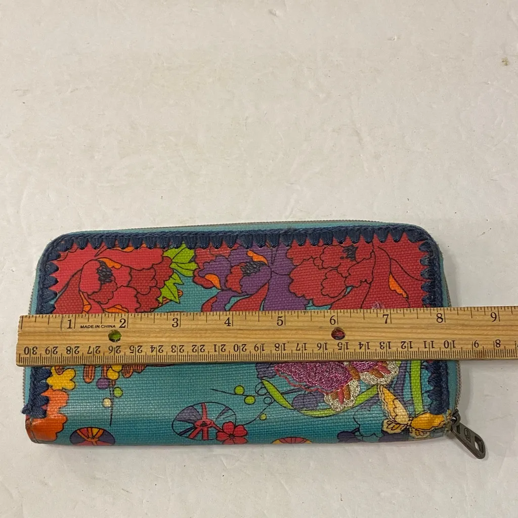 Sakroots Colorful Floral Zip Wallet - Image 7