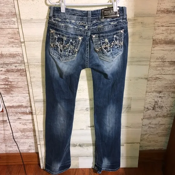 Miss me signature rise boot cut embellished jeans size 27 western countr…​ - Image 2