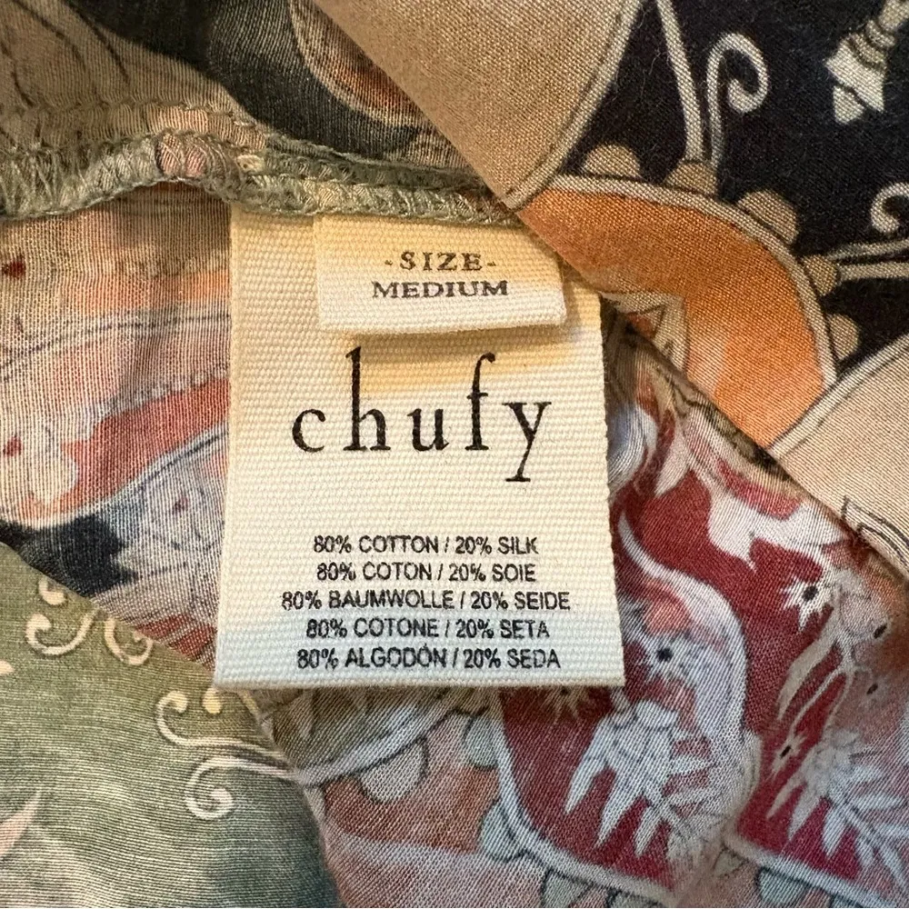 Chufy Cotton/Silk Puff Sleeve V - Image 16