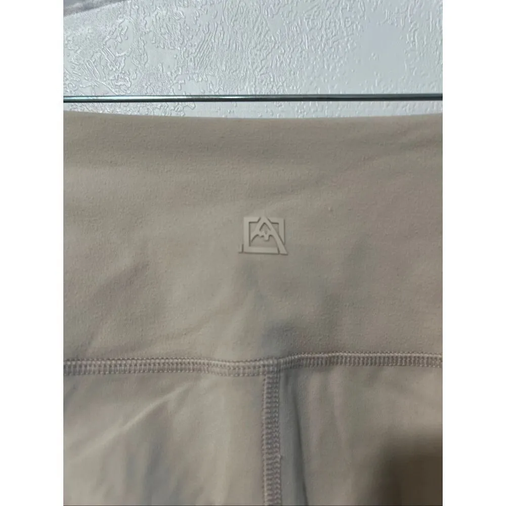 Avalanche Outdoor Supply Co. High Rise Leggings XS Beige Tan with Side Pockets - Image 7