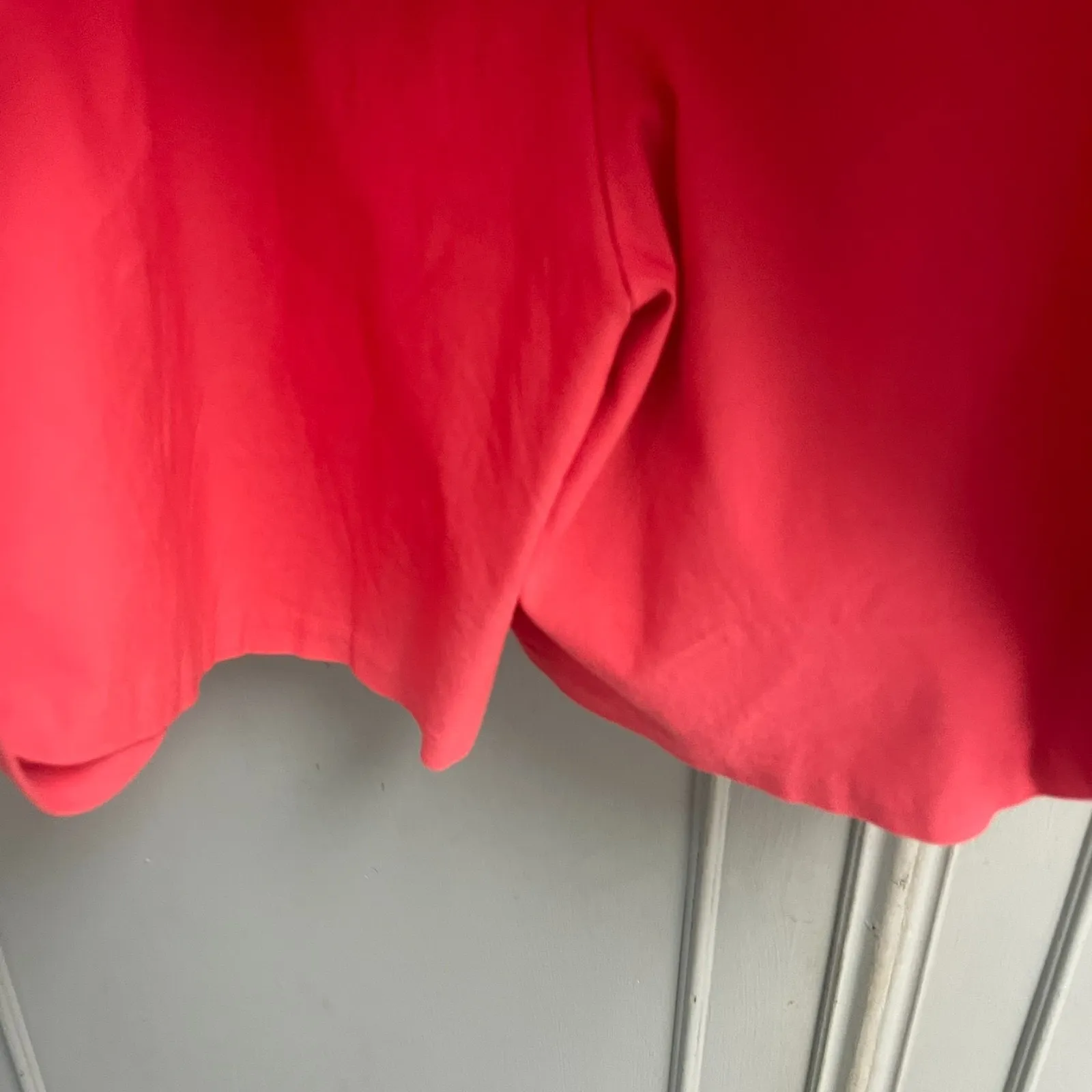 Womens Coral Pink Ruffle Skirt Pull On Size 22W Casual Feminine Sumer Travel - Image 5