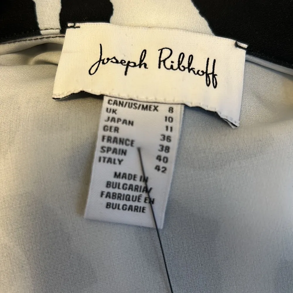 Joseph Ribkoff Black/White Animal Print Blazer - Image 10