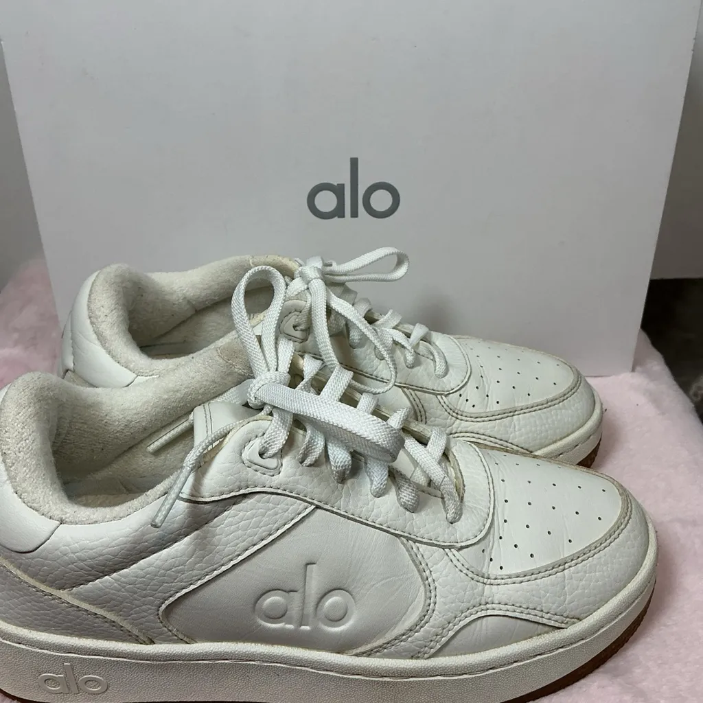 ALO Yoga White Sneakers - Image 2