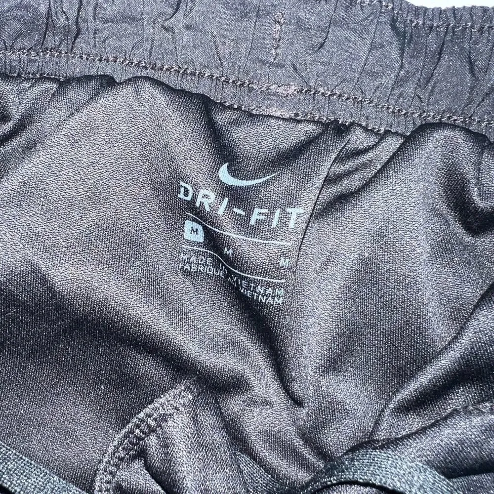 Nike Dri Fit Tempo Shorts Womens Medium Black White Trim Brief Lined Running C - Image 2