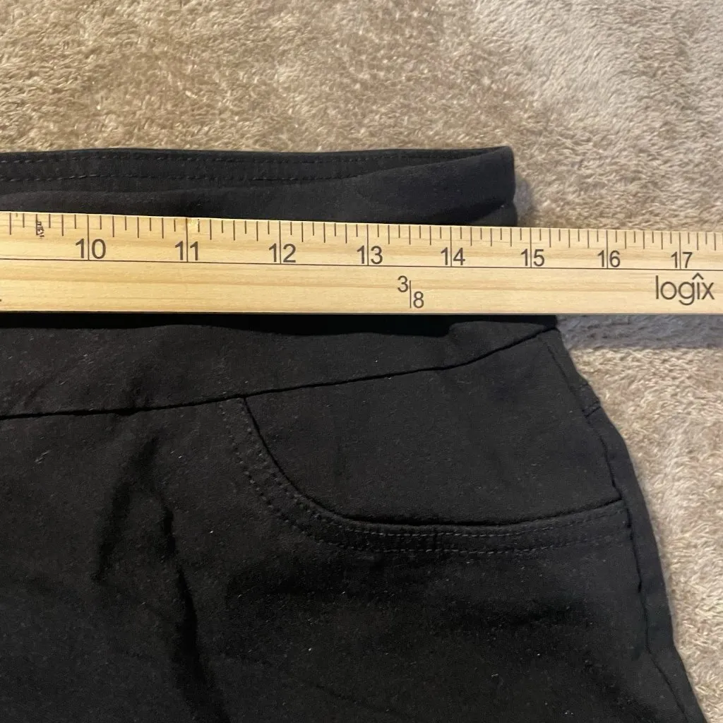 Ruby Rd Pants Womens 8 Capri Black High Rise Stretch Nylon Modest Minimal - Image 4