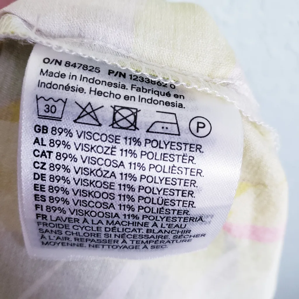 H&M Birds of Paradise Tropical Palm Drawstring Detail Maxi Dress - Image 5