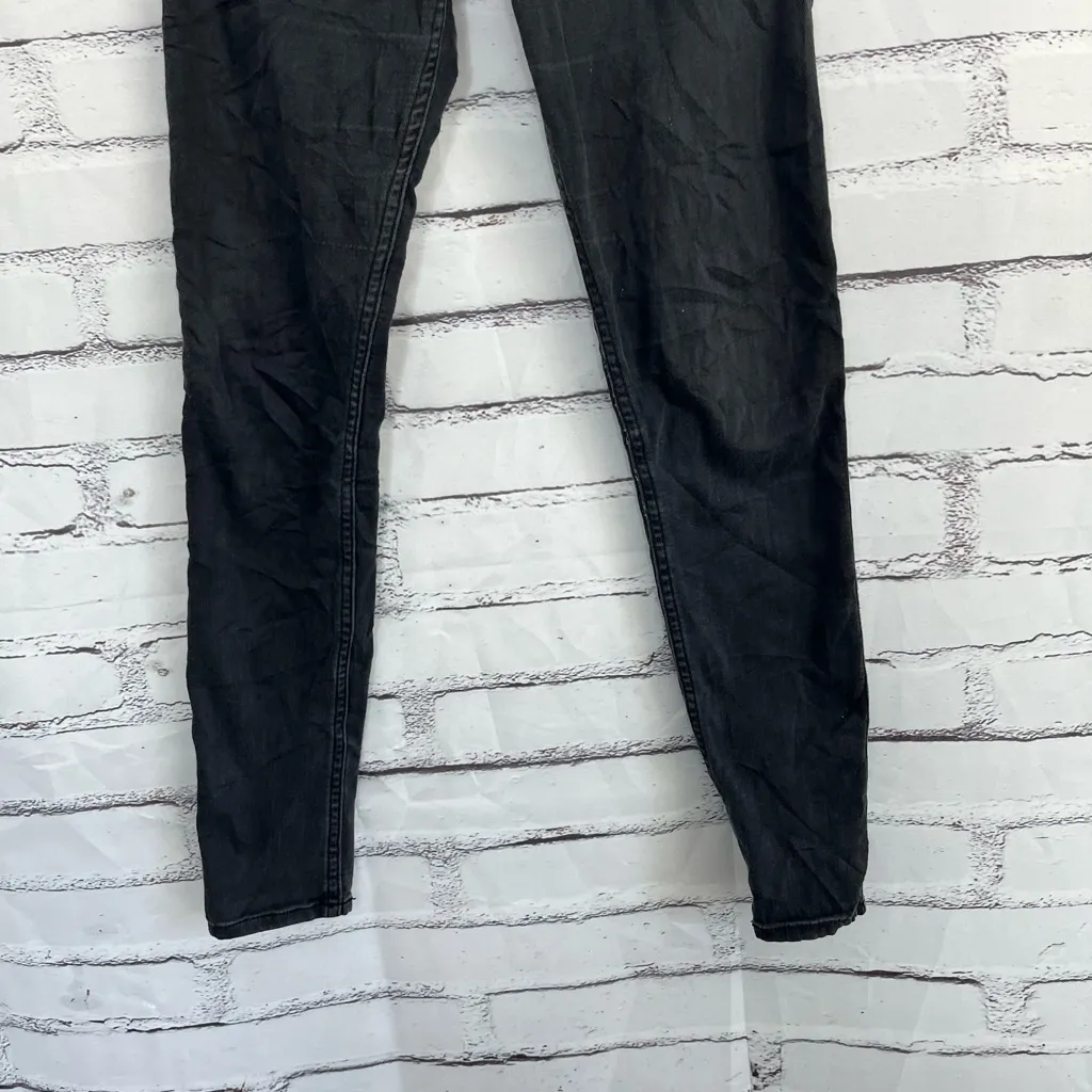 Hollister Low Rise Jean Legging Black Women’s 26x28 Skinny Jeans Stretch Denim - Image 4
