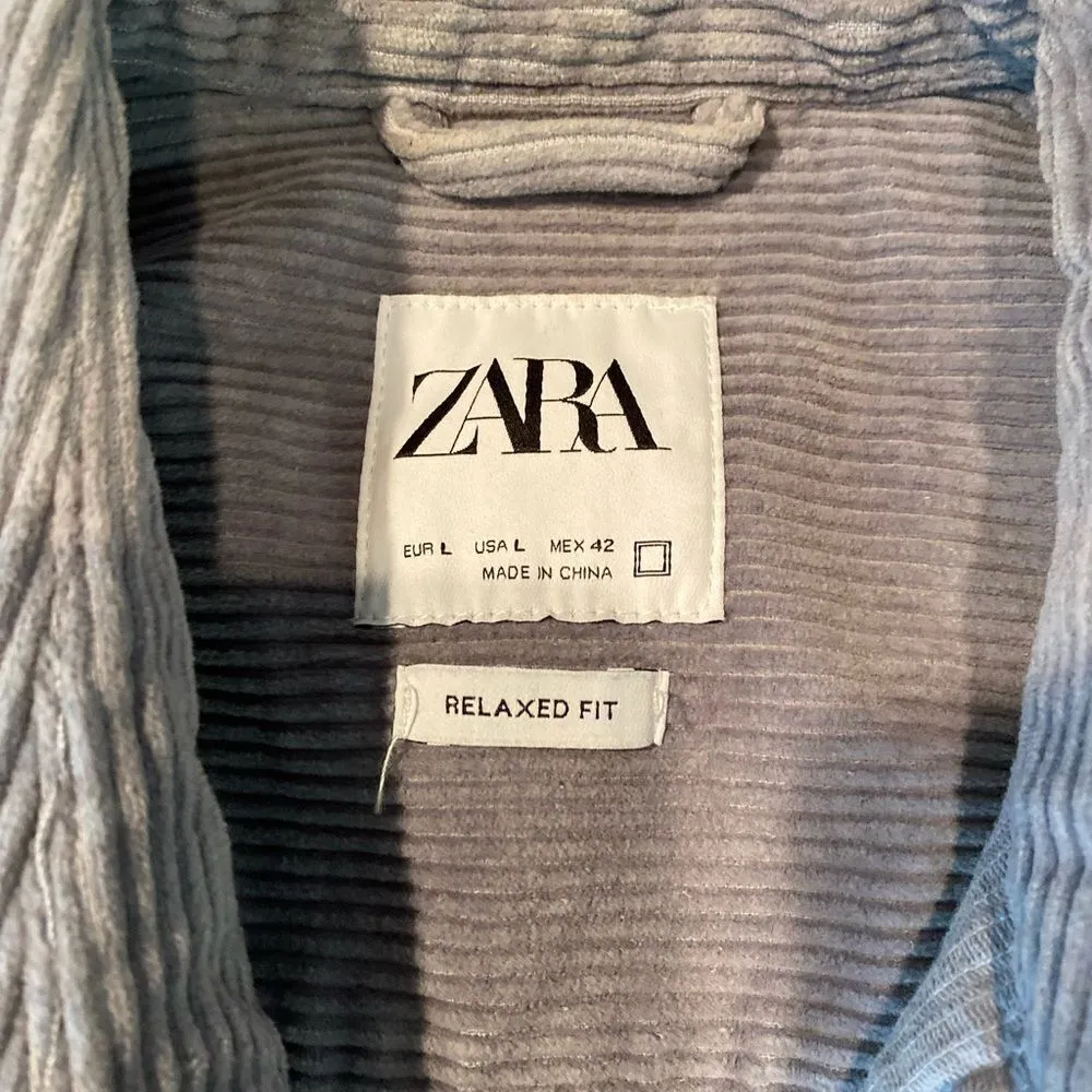 #154 ZARA Corduroy Button down Shirt/Jacket - Image 7