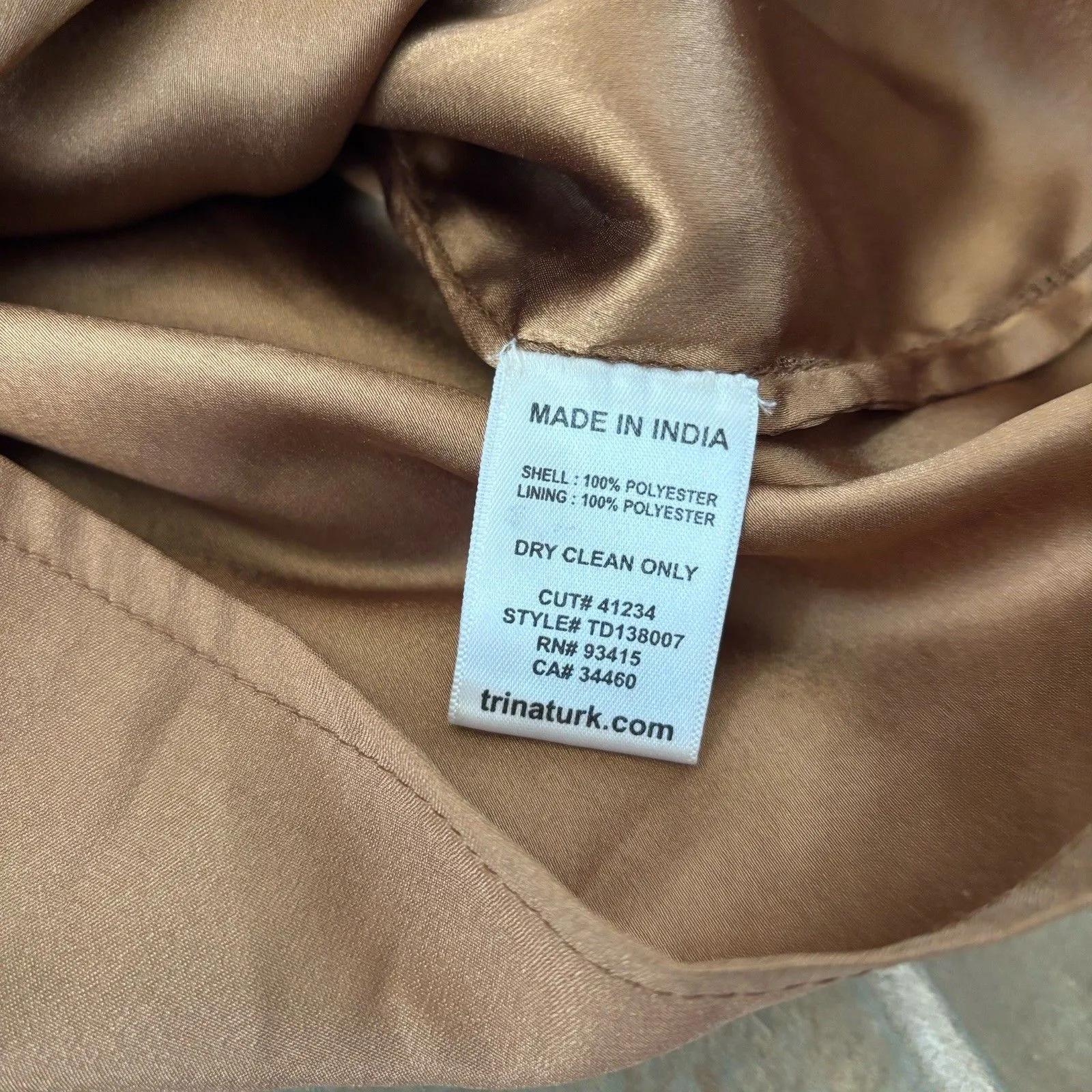 Trina Turk Dress Womens Size 6 Bronze Sequin Mini Dress - Image 9