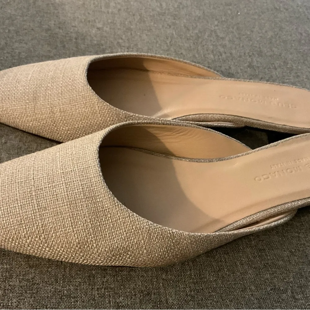 Club Monaco Zaydie linen mules size 39.5 or US 9 women’s - Image 4