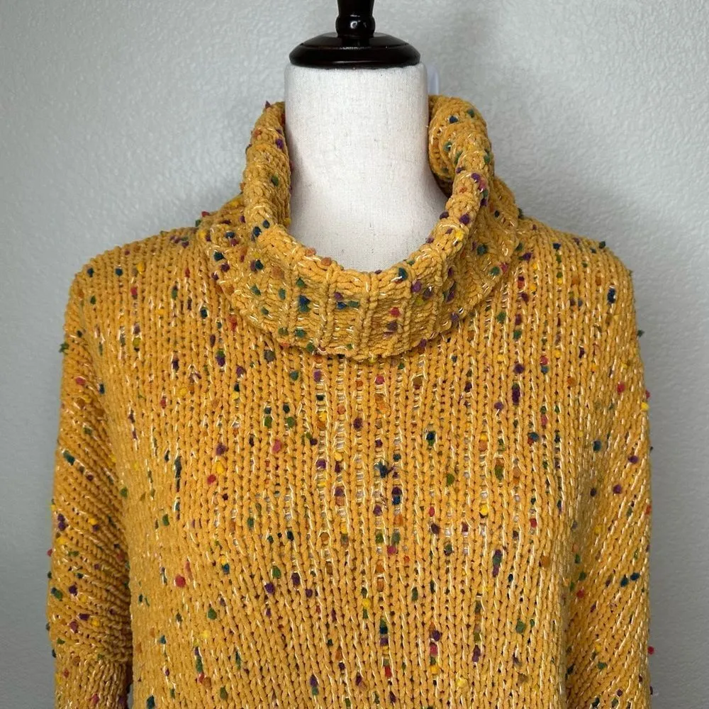 POL Yellow Confetti Dot Knit Sweater - Image 4