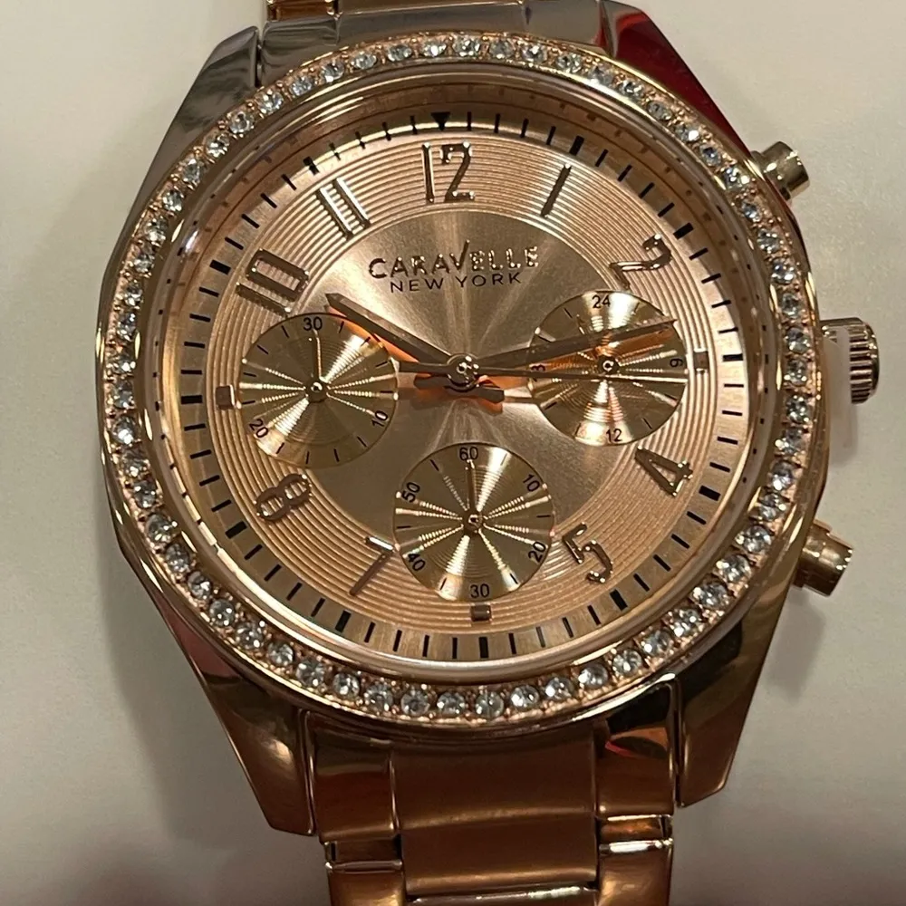 Caravelle New York Rose Gold Watch - Image 2