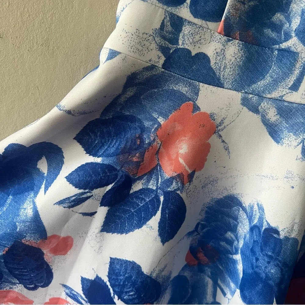 Floral Strapless Dress Size Medium - Image 2