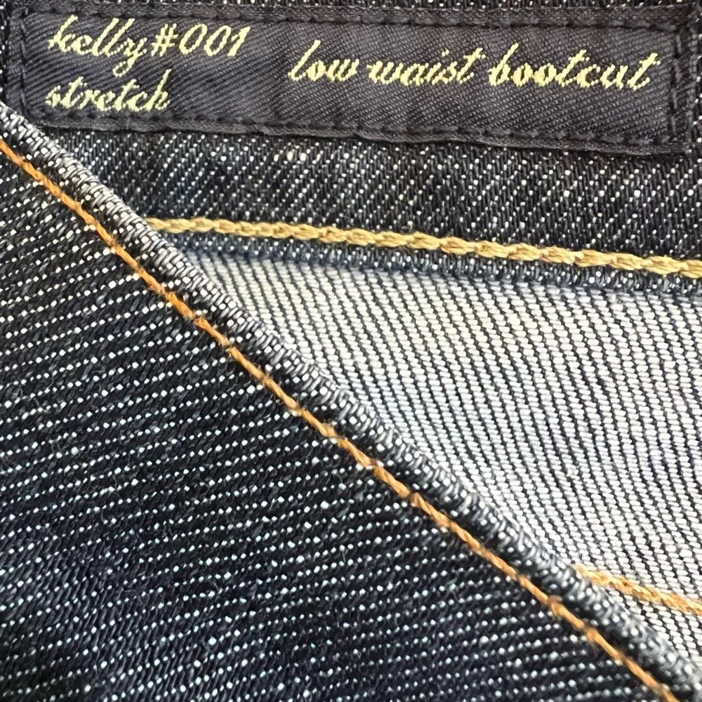 CITIZENS OF HUMANITY BLUE LOW RISE BOOT CUT JEANS SIZE 28 (S3) - Image 2