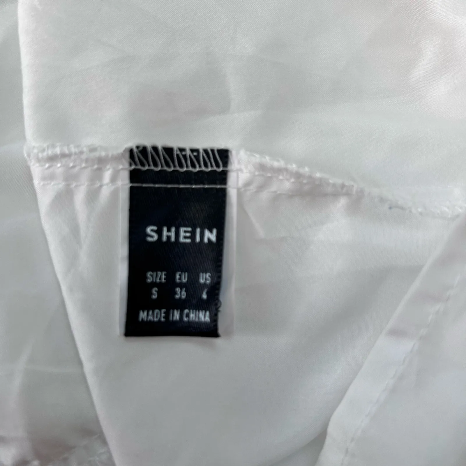 Crochet Midi Baby Doll Halter Dress Y2K Fairy White Shein Textured Tiered SZ SM - Image 8