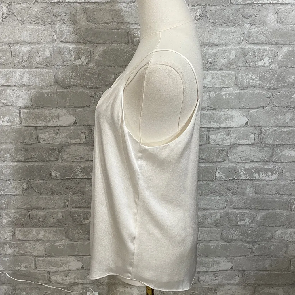 Bar III Classic White Satin Camisole Top - Image 2