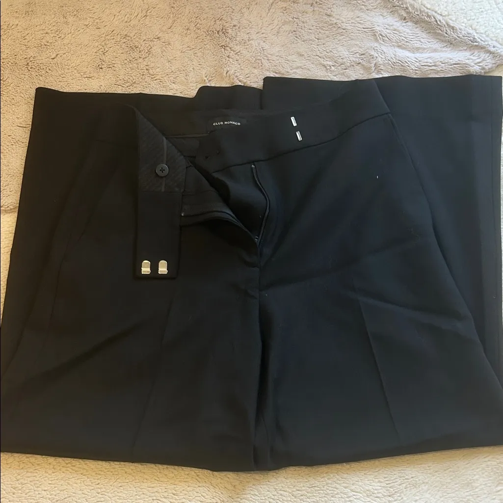 Club Monaco Black Wide Leg Pants - Image 3