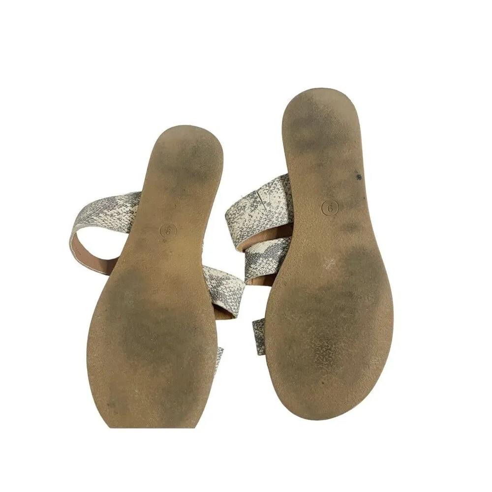 Universal Thread Womens Gray Snake Skin Print Sammi Style Sandals Shoes Size 9 - Image 6