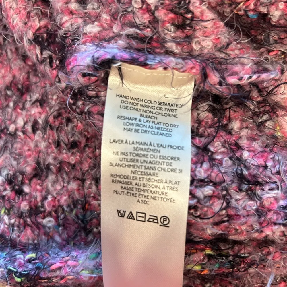 Stellar Knit Pullover Pink Sweater Medium - Image 14