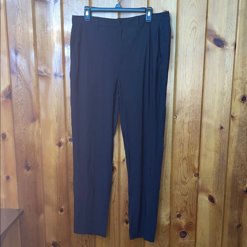 Women’s black bison ridge pants stretchy golf pants lounge pants comfy work pant Size L - Image 2