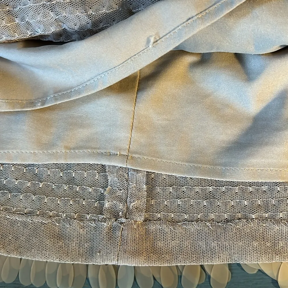 Vince Camuto  Mini Nude Sequin Skirt, Medium - Image 7