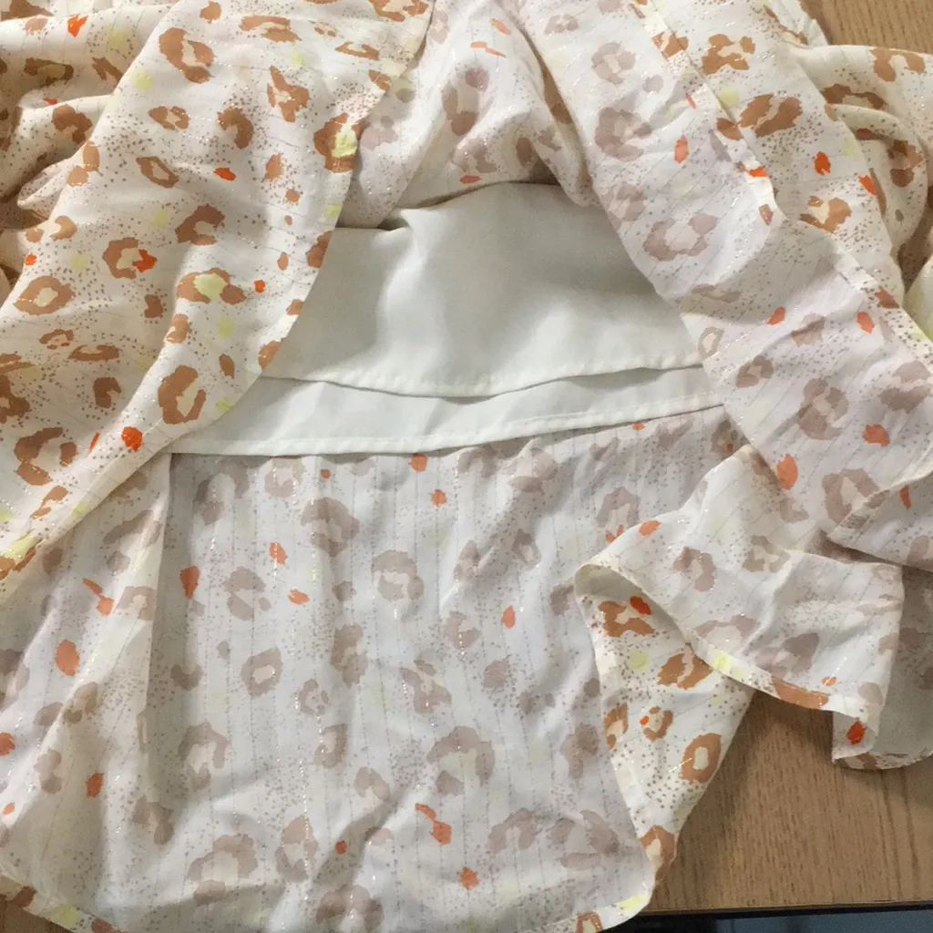 New Women’s 89th & Madison Leopard Print Lined Maxi Dress Size 2X Tan - Image 4