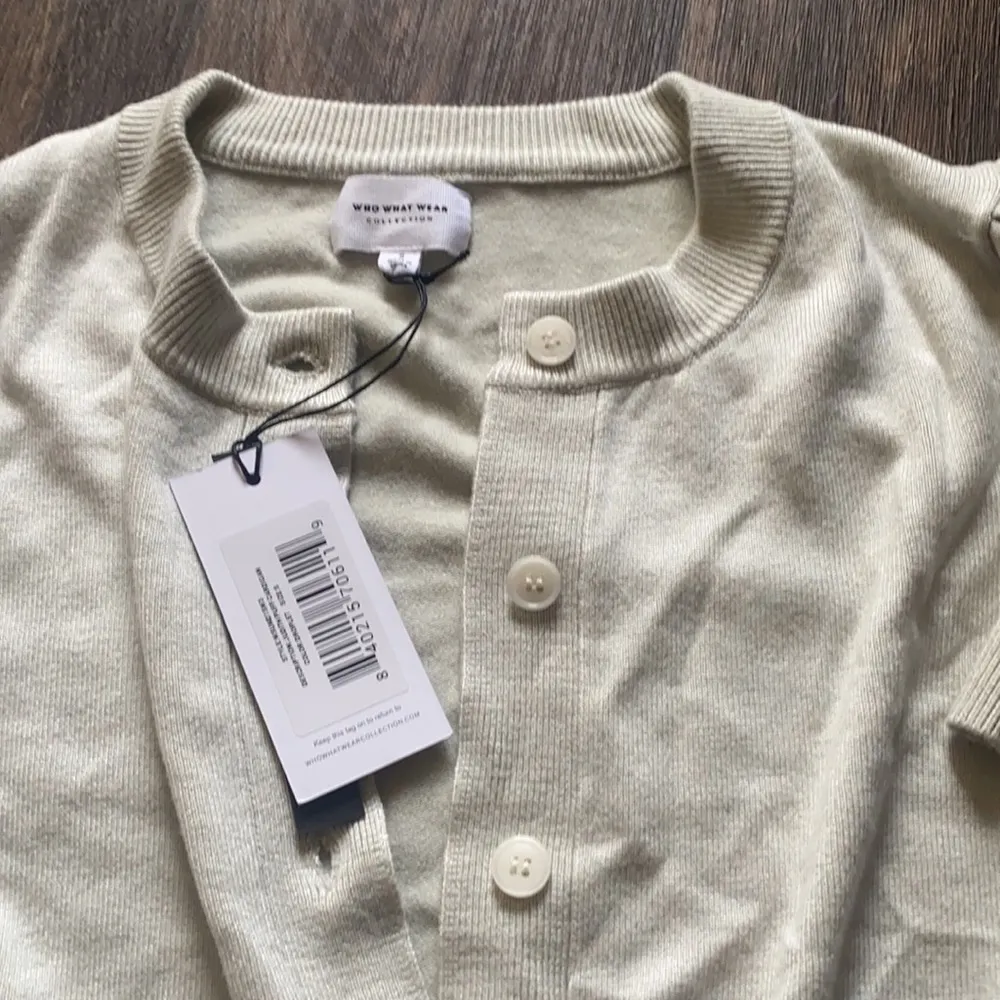 Judith Puff Cardigan in Droplet - Image 3